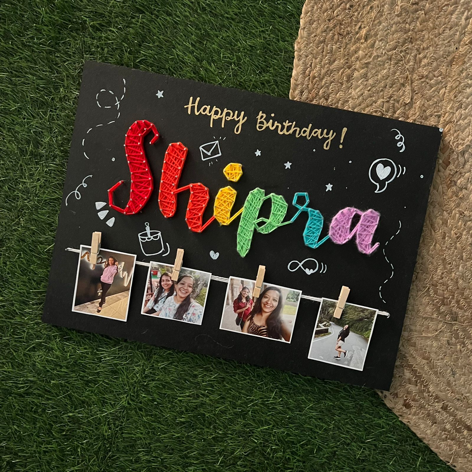 Radiant Wishes – Birthday Rainbow Line