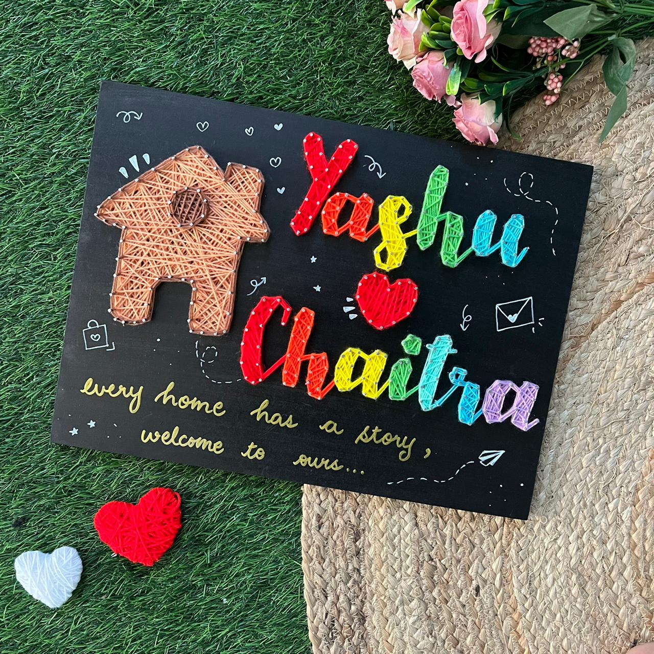 Home string art