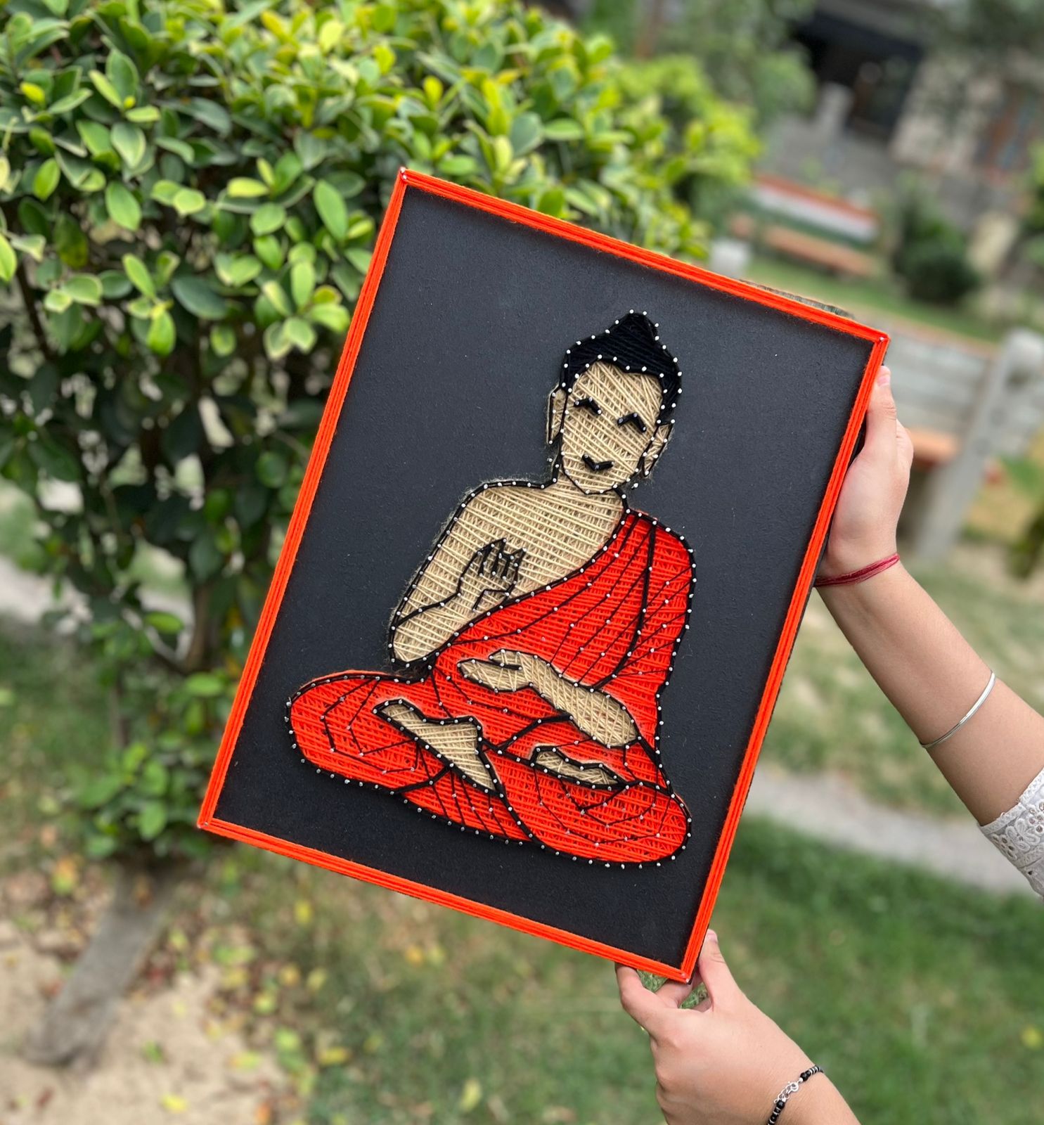 Budha string art